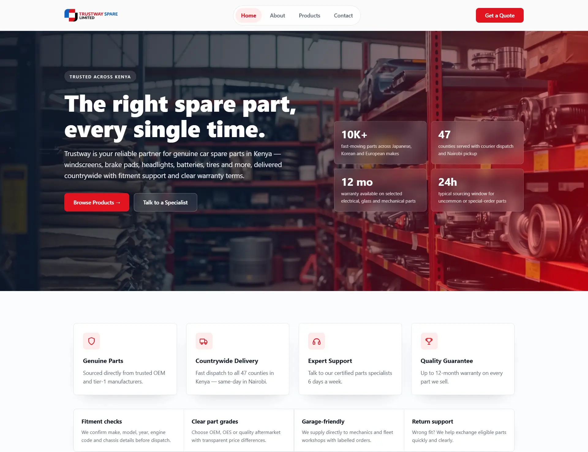 Trustway Spare Parts Limited