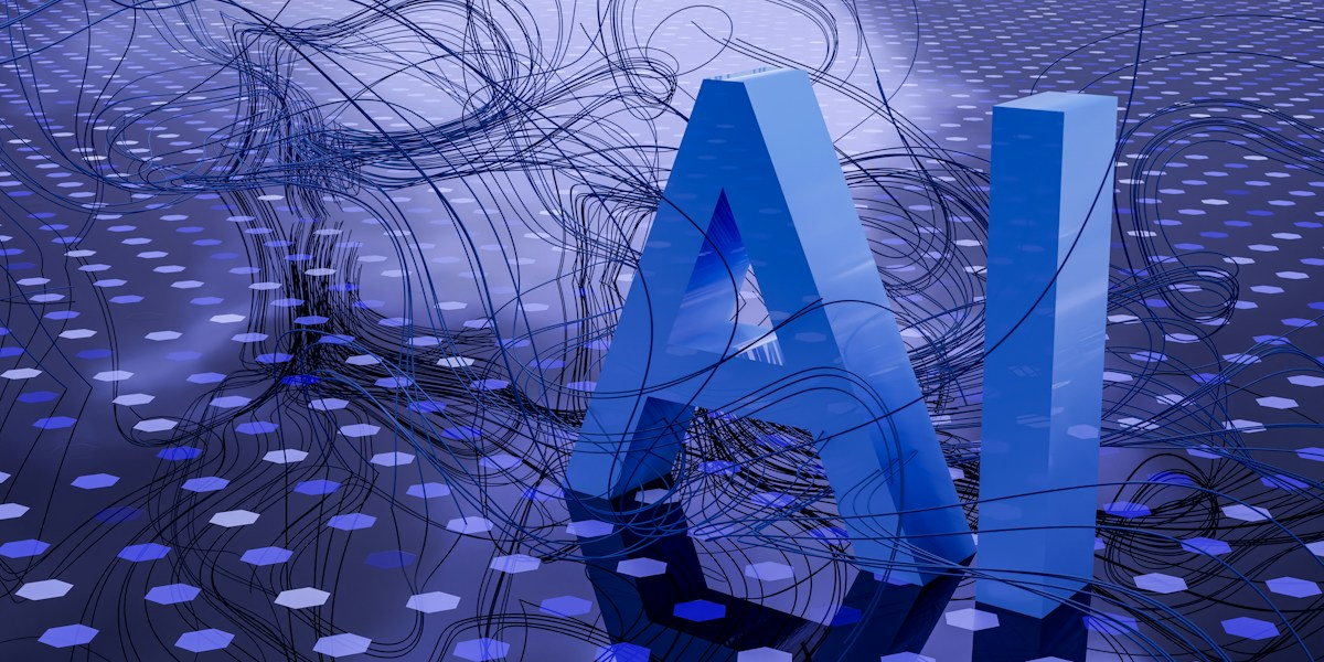 Abstract artificial intelligence visual
